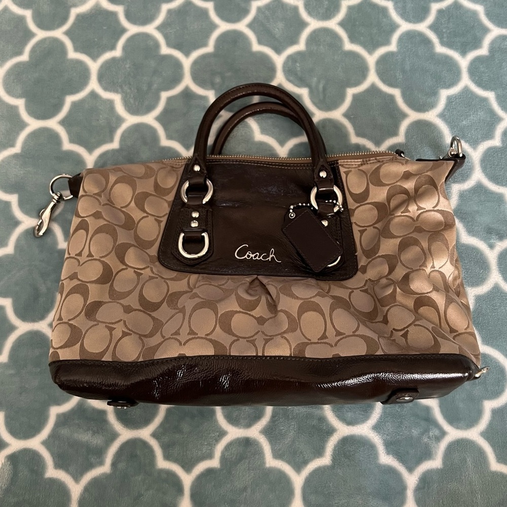LIKE NEW Authentic Coach Satin Satchel bag